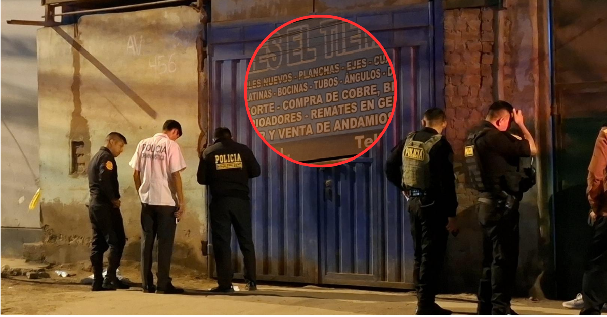 ¡Alarmante! Extorsionadores dejaron explosivos y nota de amenaza frente a local de chatarra en SJL