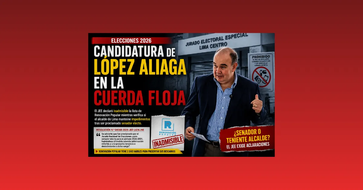 CANDIDATURA DE LÓPEZ ALIAGA EN LA CUERDA FLOJA