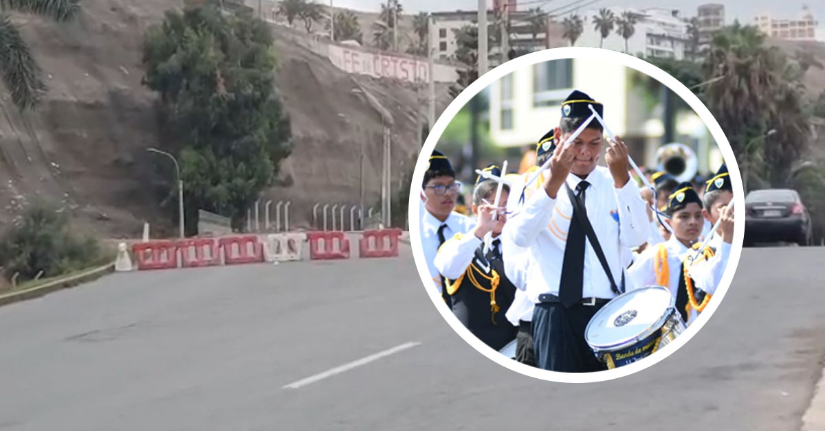 Costa Verde: ¡Atención, conductor! Cierran subida al Malecón Grau de Chorrillos por realización de desfile escolar