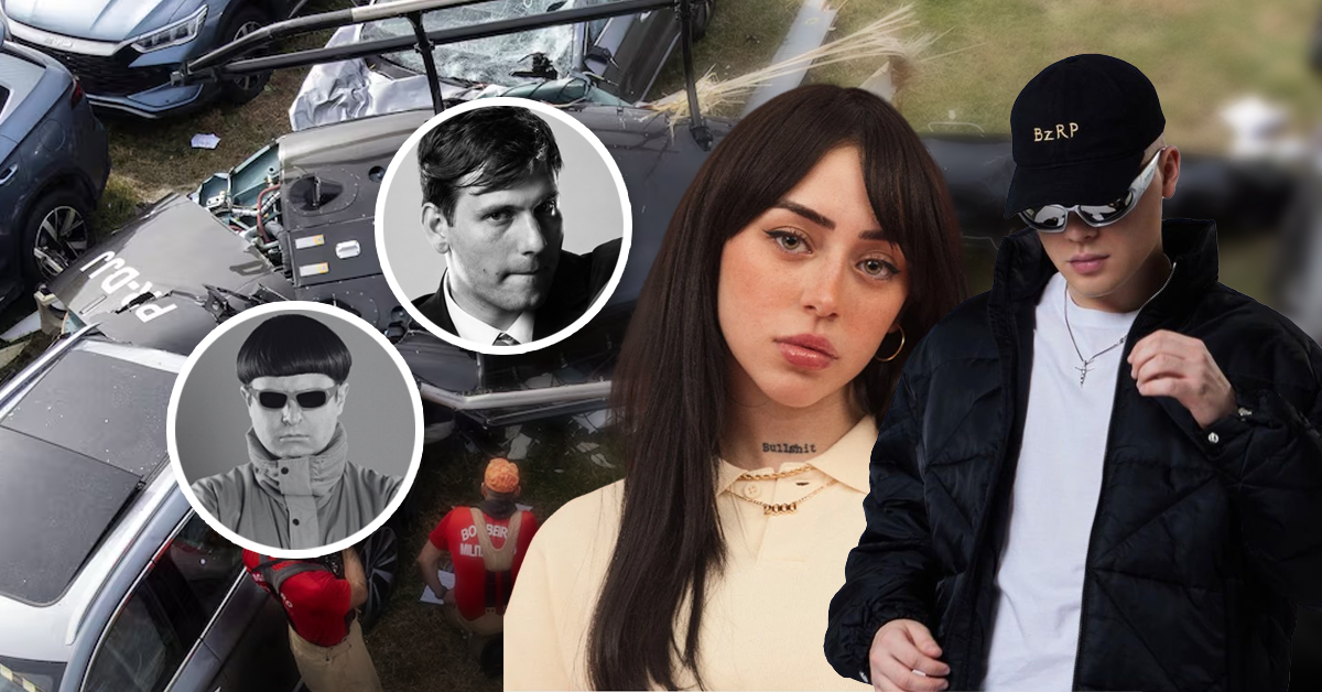 Luto en la música urbana: Productor cercano a Bizarrap y Nicki Nicole, murió en accidente aéreo junto a Gaspi y Oliver Tree