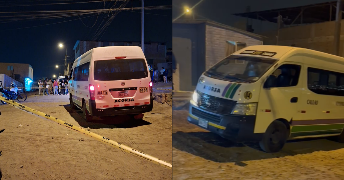 Ventanilla: Sicarios asesinan a chofer de combi en plena ruta y con la unidad llena de pasajeros