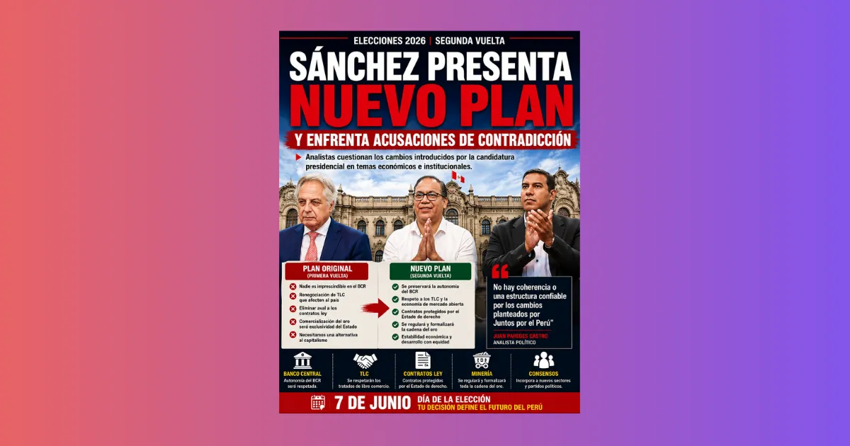 Sánchez presenta nuevo plan y enfrenta acusaciones de contradicción