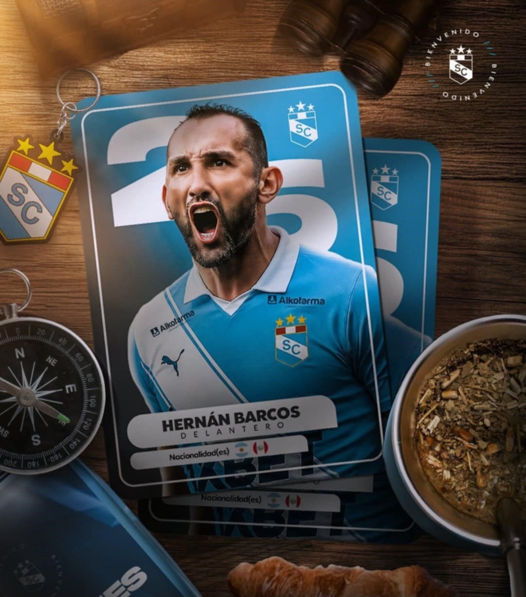 Hernán Barcos es oficializado como nuevo refuerzo de Sporting Cristal hasta fin de año