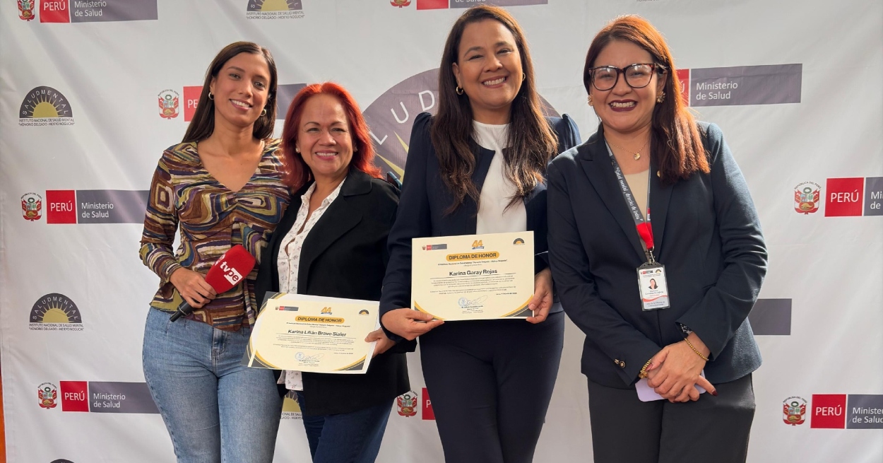 Periodistas del IRTP fueron reconocidas por su contribución a la promoción de la salud mental