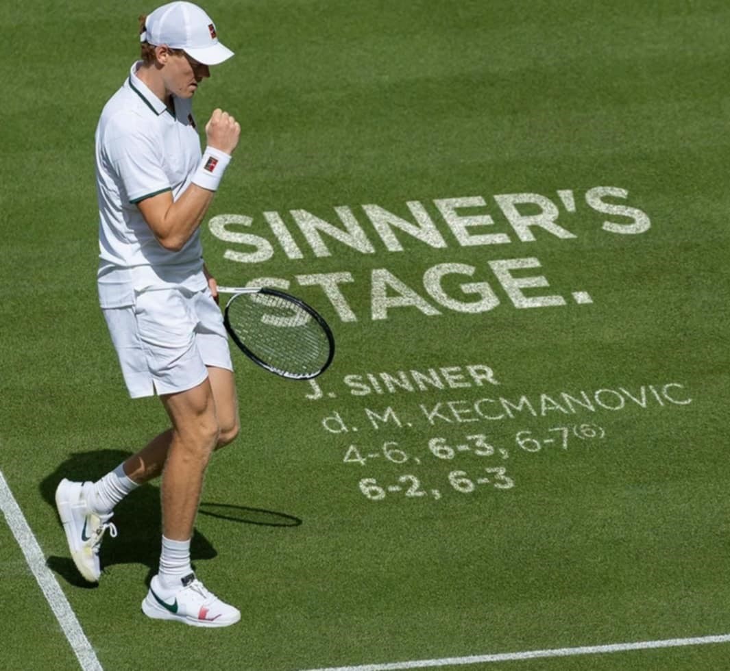Jannik Sinner sufrió, pero remontó ante Kecmanovic en su debut en Wimbledon