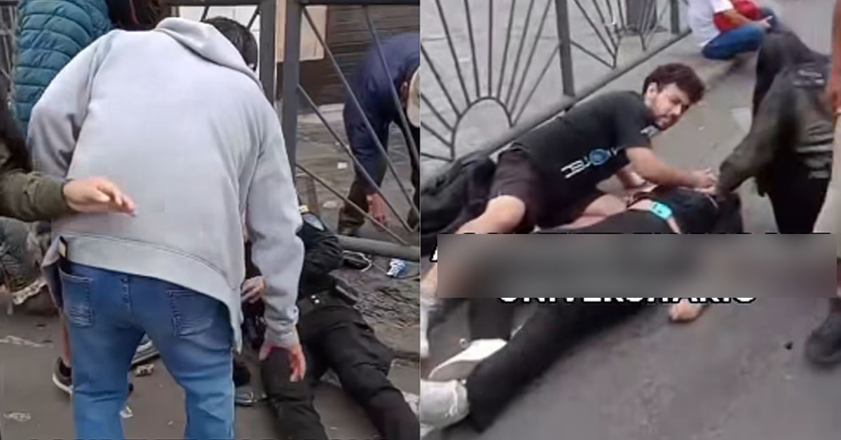 Cercado de Lima: Accidente entre dos motos lineales deja cinco heridos, entre ellos un efectivo de la PNP