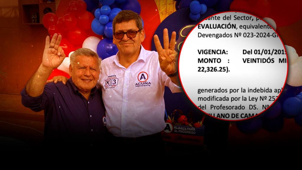 Acu&ntilde;a mantiene como candidato a exgerente del Gobierno Regional sabiendo que hizo pagos indebidos
