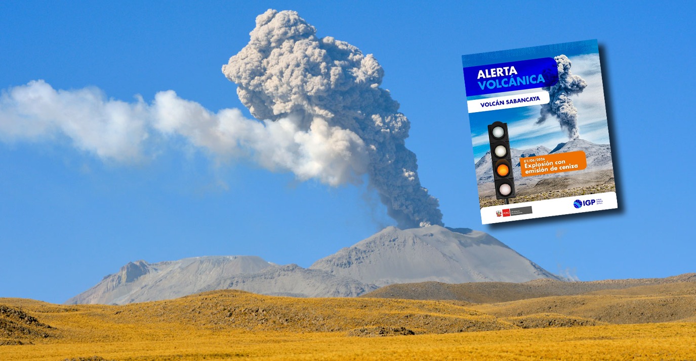 ¡Atención Arequipa!: IGP activa alerta naranja tras emisión de cenizas del volcán Sabancaya
