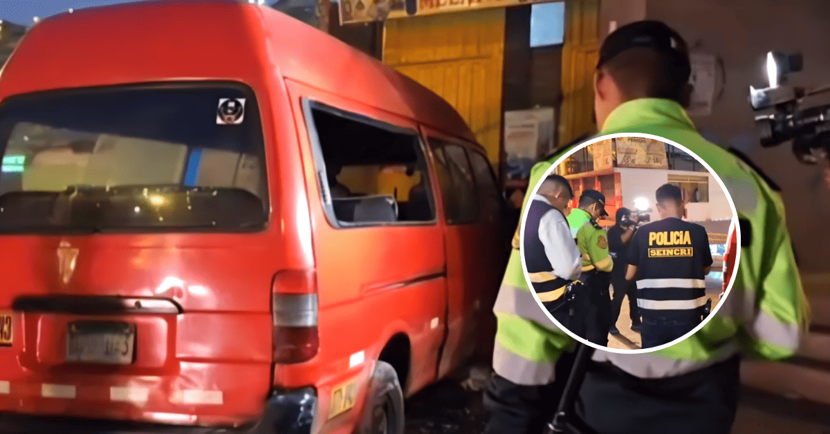 Nuevo ataque criminal al sector transporte en SJM: Lanzan bomba molotov a combi de 'Los Rojitos'
