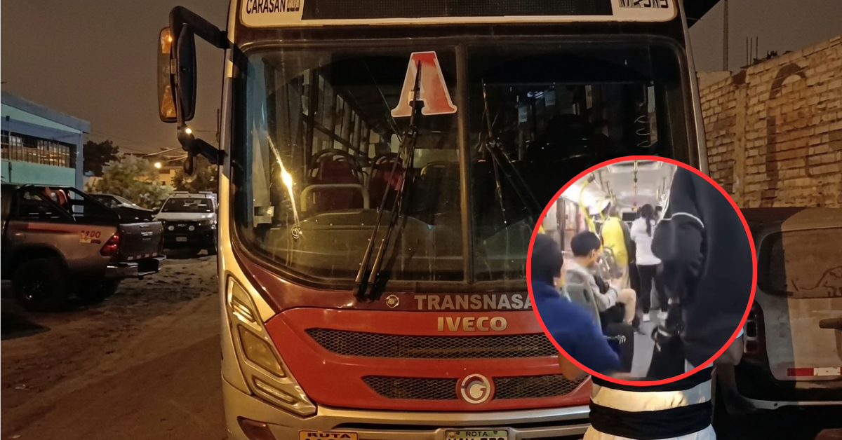 SJM: Extorsionadores atacan a balazos bus lleno de pasajeros de la empresa Nueva América