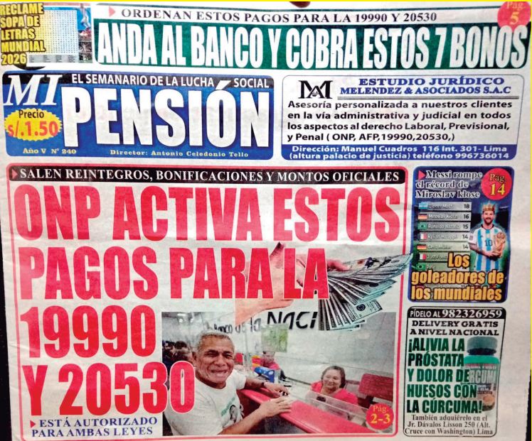 Ojo: Semanario mi pensión copia nuestro contenido