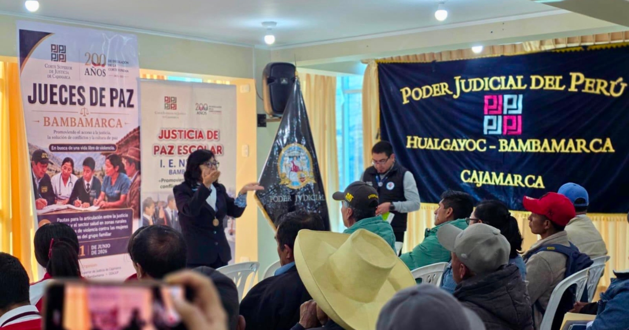 Cajamarca: jueces de paz y jueces de paz escolar fortalecen capacidades para enfrentar casos de violencia en Hualgayoc – Bambamarca