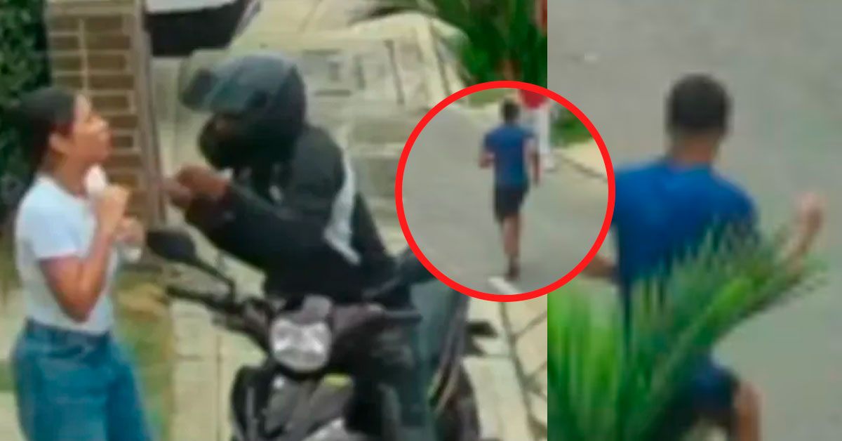 Hombre sale corriendo y deja sola a su novia durante un intento de asalto: "Sálvese quien pueda"
