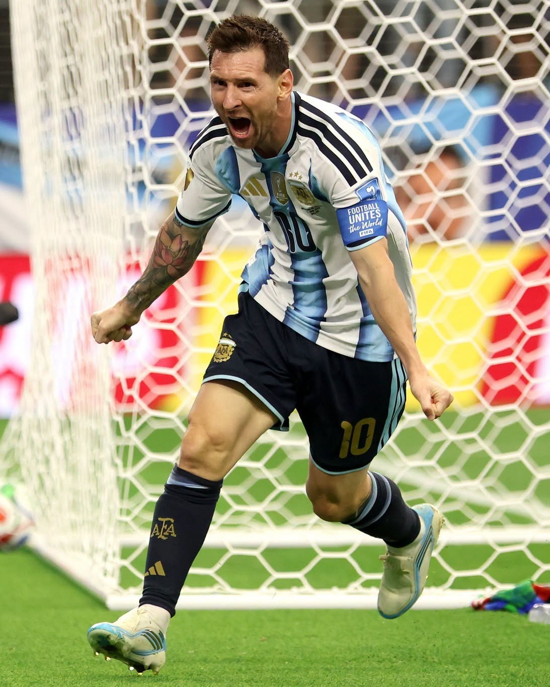 Argentina venció a Austria 2-0 con dos tantos de Messi que es el goleador histórico de los Mundiales con 18