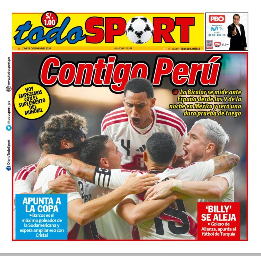 Portada Diario TodoSport (8/06/2026)