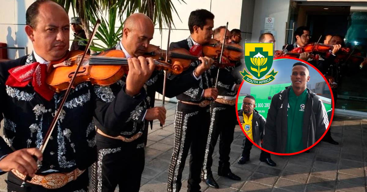 Mundial 2026: Selección de Sudáfrica llega a México y se arma polémica al ser recibida con canción "El son de la Negra"