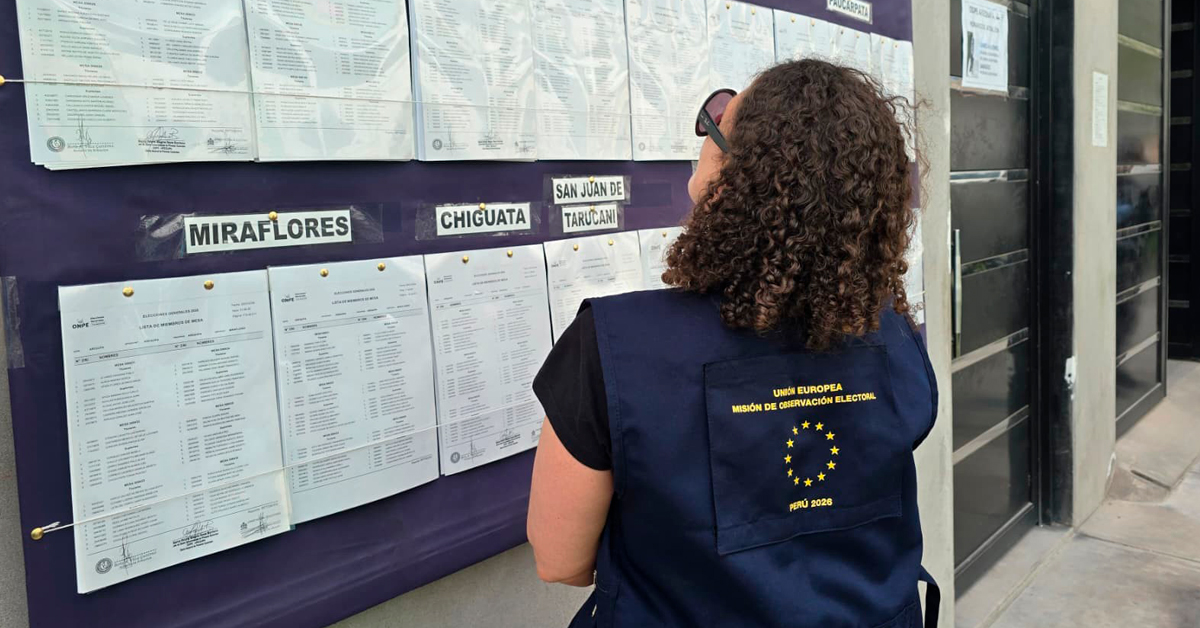 Segunda vuelta: Misión de Observación Electoral de la Unión Europea rechaza narrativa de fraude sin pruebas