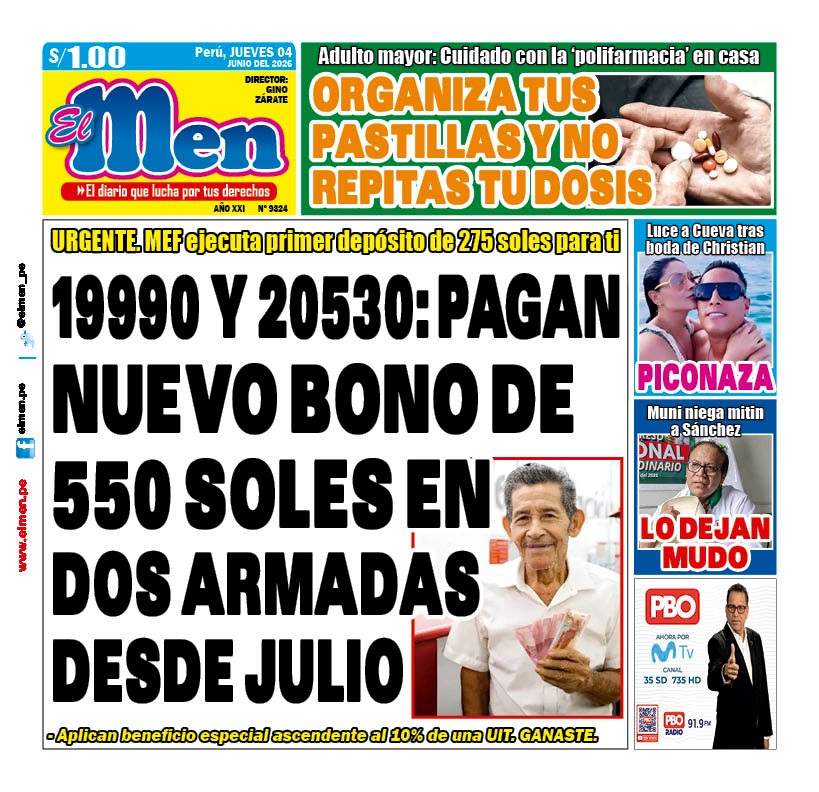 Portada Diario El Men (4/6/2026)