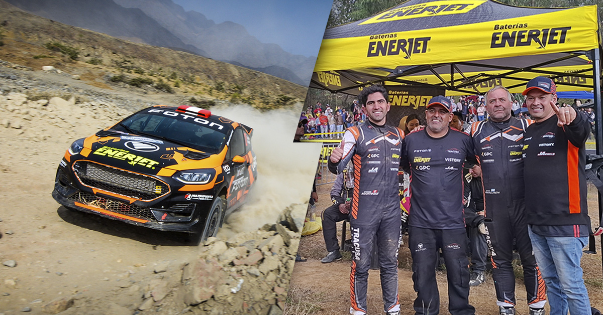 Baterías Enerjet acompaña a André Martínez en el Rally Mobil en Piura