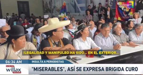 Brígida Curo llama ‘miserable’ a periodista y reitera denuncias sin pruebas: “Ilegalidad y manipuleo en el exterior; horrendo”