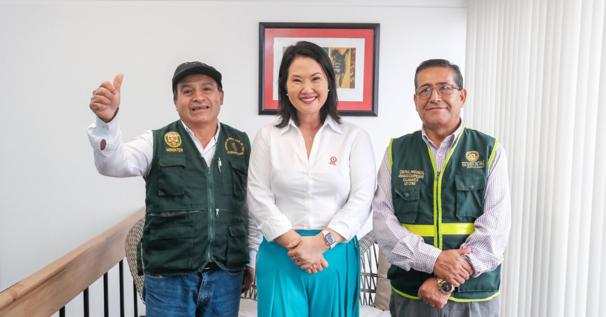 Keiko Fujimori y CONARCANP acuerdan alianza para reforzar seguridad ciudadana y combatir la minería ilegal