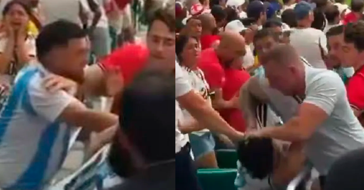 Registran violenta pelea entre hinchas argentinos e ingleses a días de la semifinal del Mundial 2026