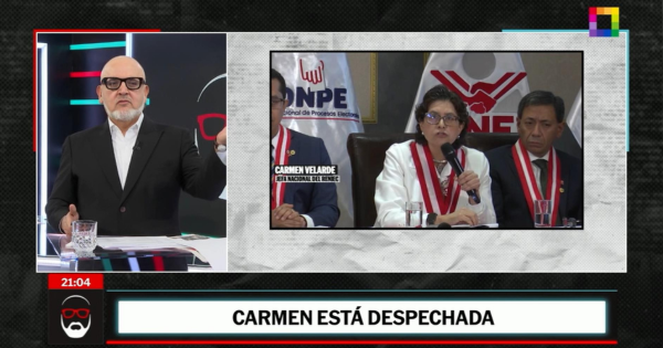 Beto Ortiz arremetió contra la jefa del Reniec: “Es graciosa. Quiere titulares. Se han farreado el billete de una manera escalofriante”