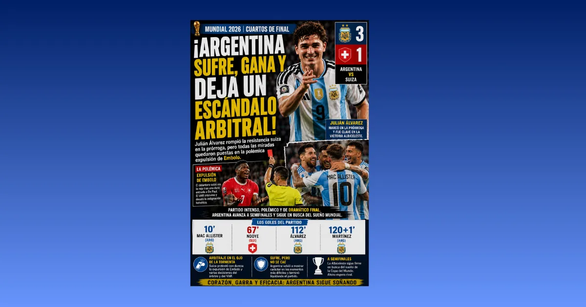 ¡ARGENTINA SUFRE, GANA Y DEJA UN ESCÁNDALO ARBITRAL! (VIDEO)