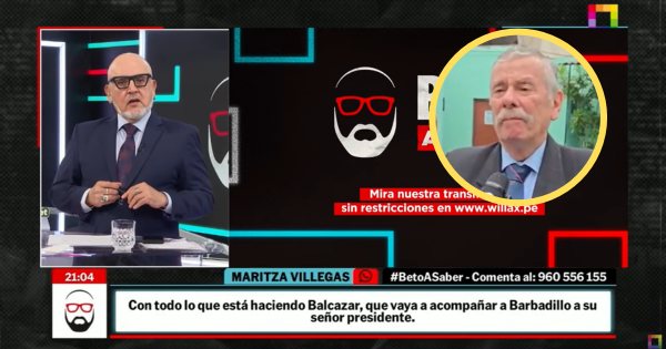 Beto Ortiz a Fernando Rospigliosi: “Si Roberto Sánchez quiere protestar que lo haga. Es una característica de la democracia”