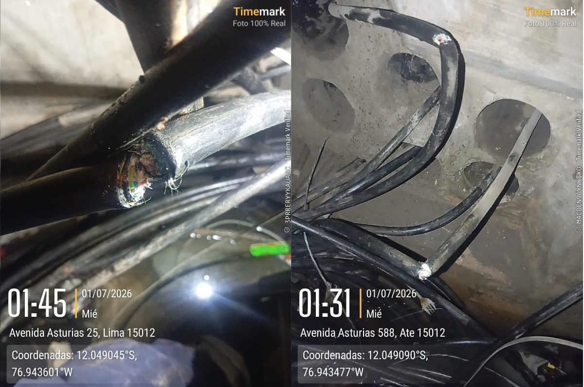 Afectación de servicios internet fijo por atentados contra las redes de fibra de Movistar en La Molina