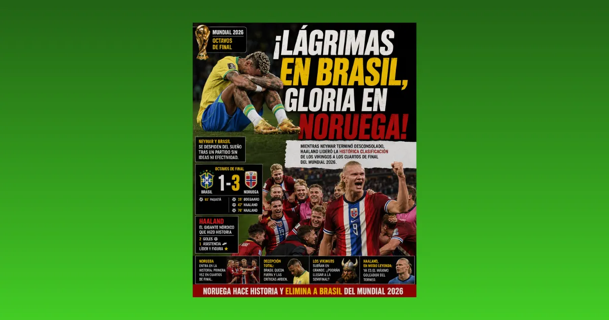 ¡LÁGRIMAS EN BRASIL, GLORIA EN NORUEGA! (VIDEO)