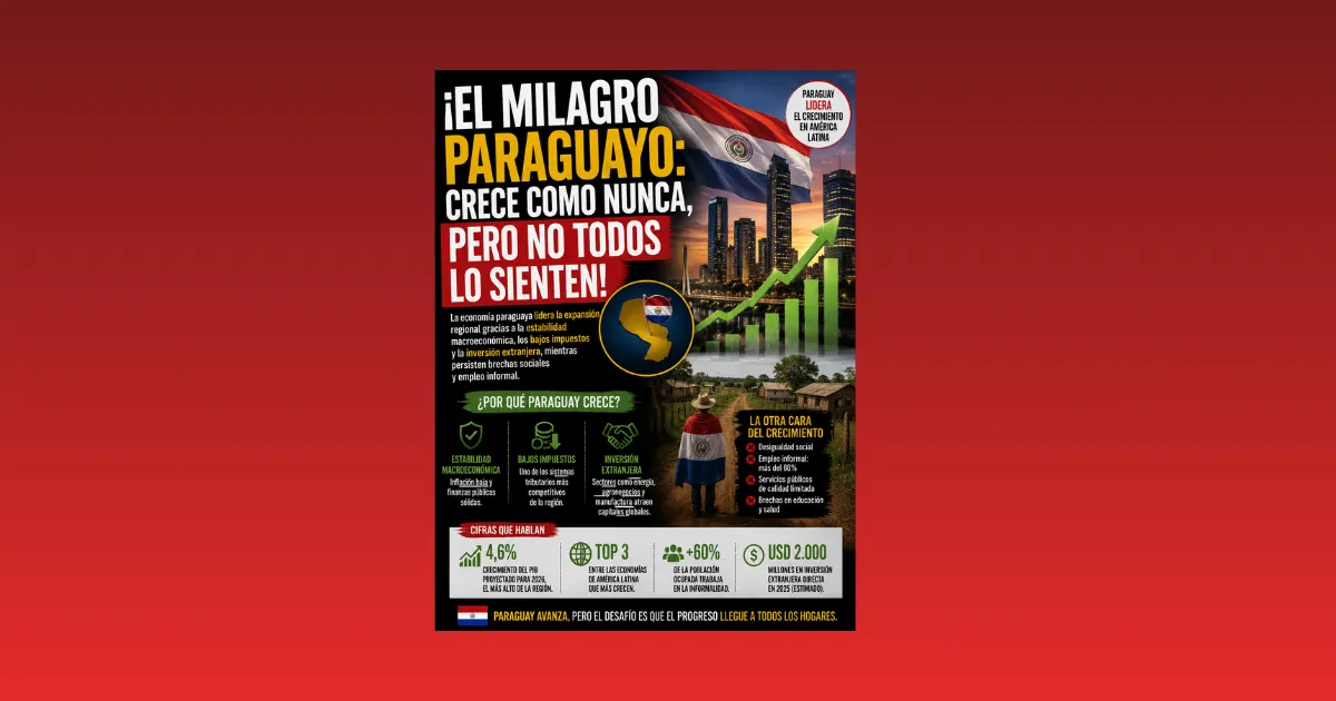 ¡EL MILAGRO PARAGUAYO: CRECE COMO NUNCA, PERO NO TODOS LO SIENTEN!