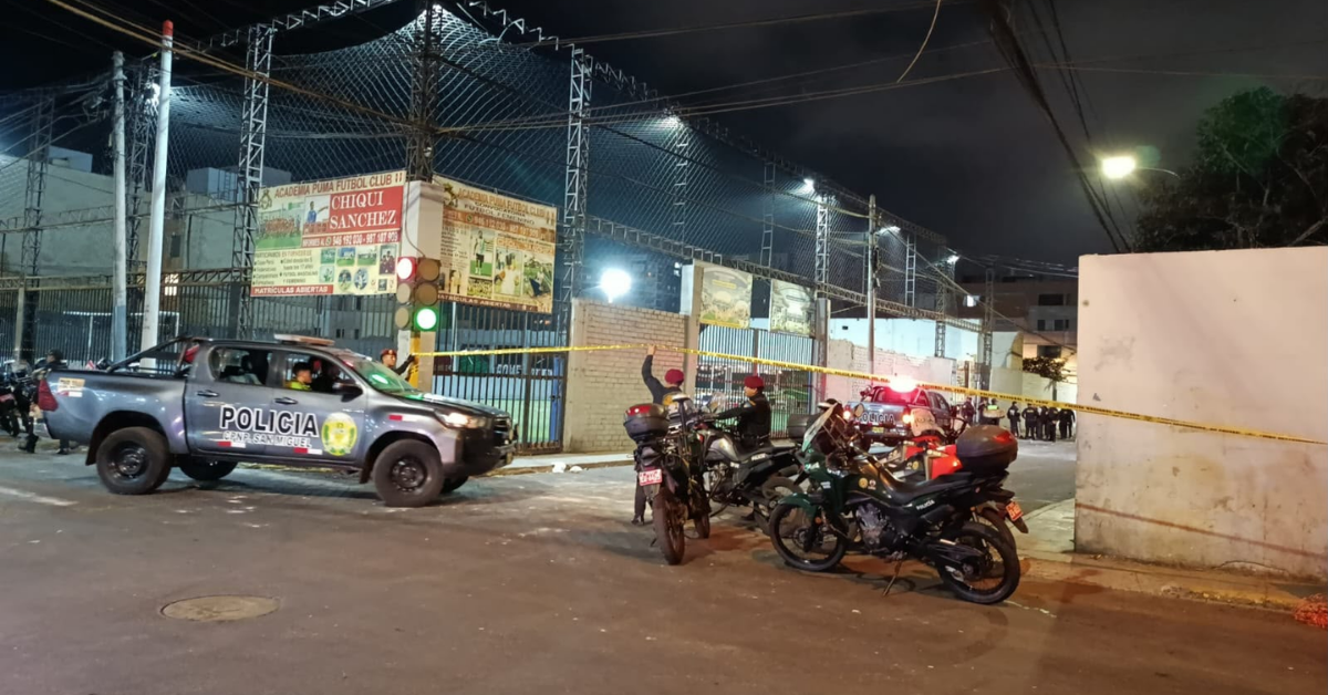 San Miguel: Disputa en cancha de fulbito termina en balacera durante partido y alarma a vecinos