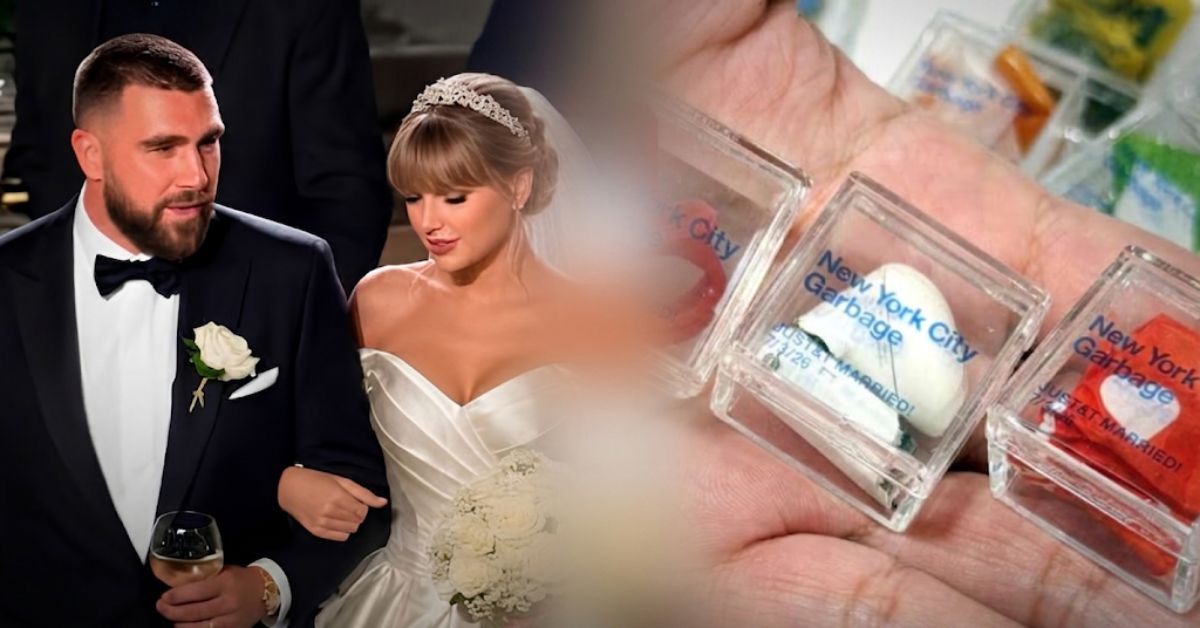 Fans de Taylor Swift pagan 25 DÓLARES por BASURA recogida después de su boda con Travis Kelce