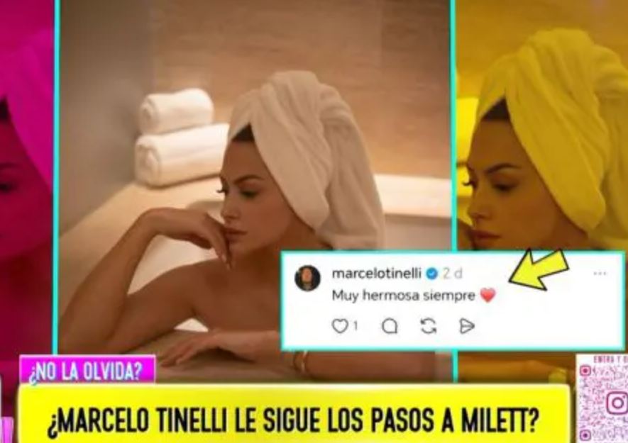 Tinelli da like a foto de Milett