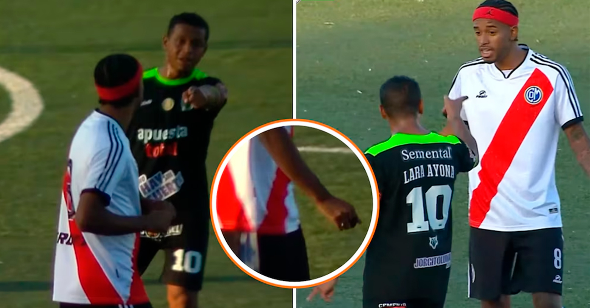Jugador entró al campo con una aguja en la mano durante un partido de la Copa Perú