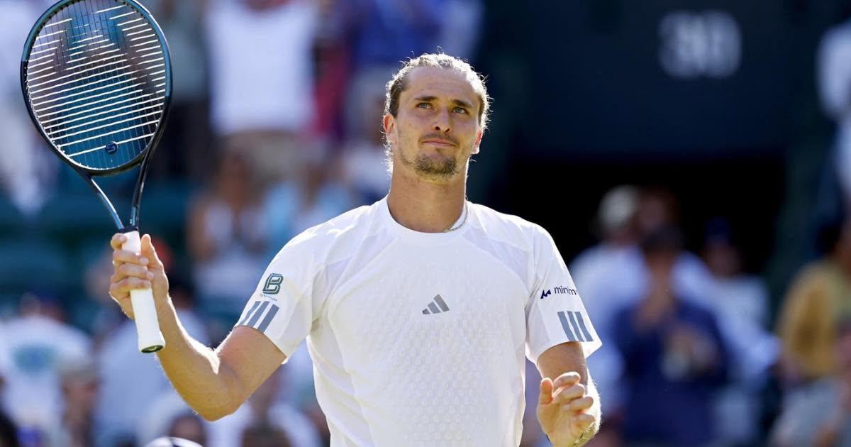 Alemán Alexander Zverev se clasificó a las semifinales de Wimbledon