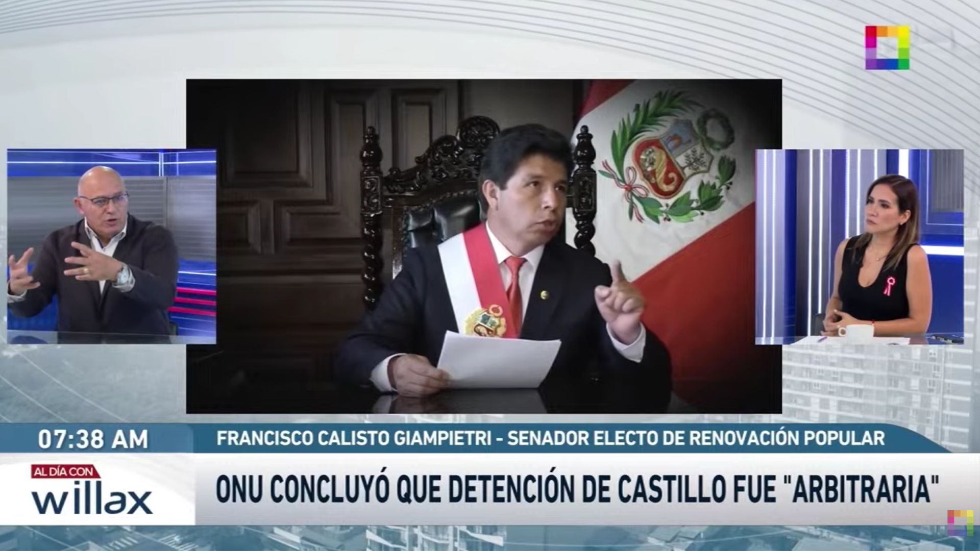 Francisco Calisto sobre el indulto humanitario a Pedro Castillo: “Eso no debería ni siquiera estar en la agenda”