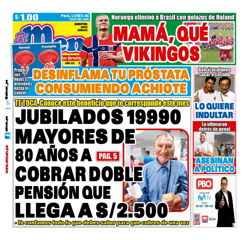 Portada Diario El Men (6/7/2026)