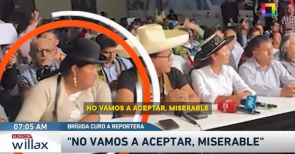 Brígida Curo rechaza reconocer a Keiko Fujimori como presidenta y muestra su lado más agresivo: “No vamos a aceptar, miserable”