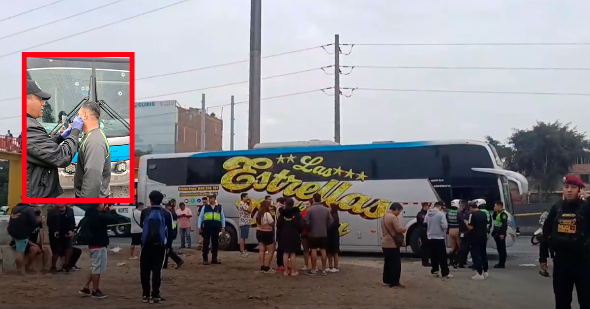 Los Olivos: Delincuentes atacan bus de la orquesta "Las Estrellas de la Cumbia" dejando tres heridos de bala