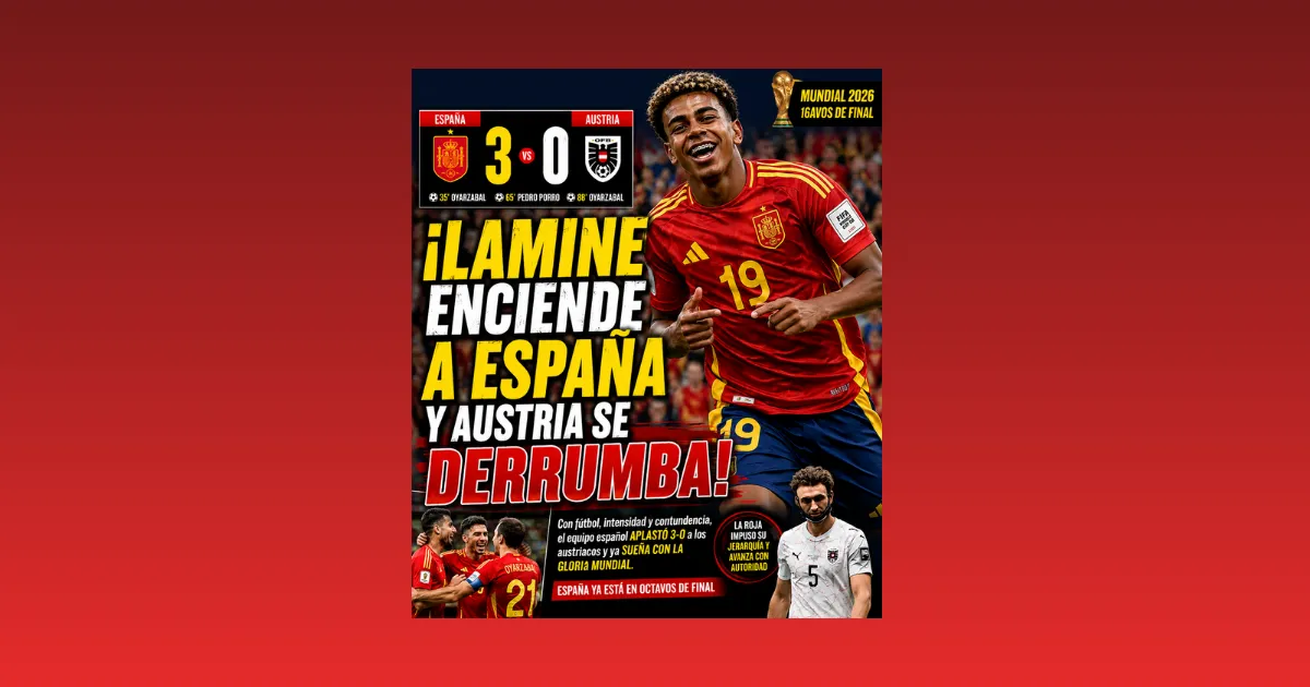 ¡LAMINE ENCIENDE A ESPAÑA Y AUSTRIA SE DERRUMBA! (VIDEO)