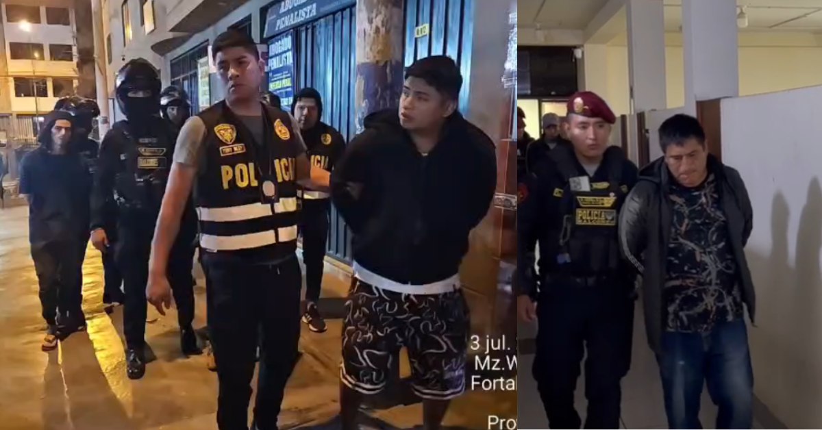 Capturan a banda criminal que marcaba combis con stickers para controlar cobro de cupos a transportistas