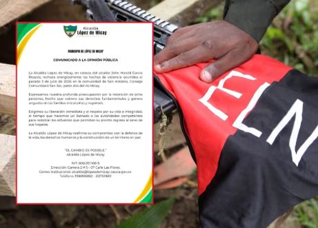 ELN secuestró a ocho personas