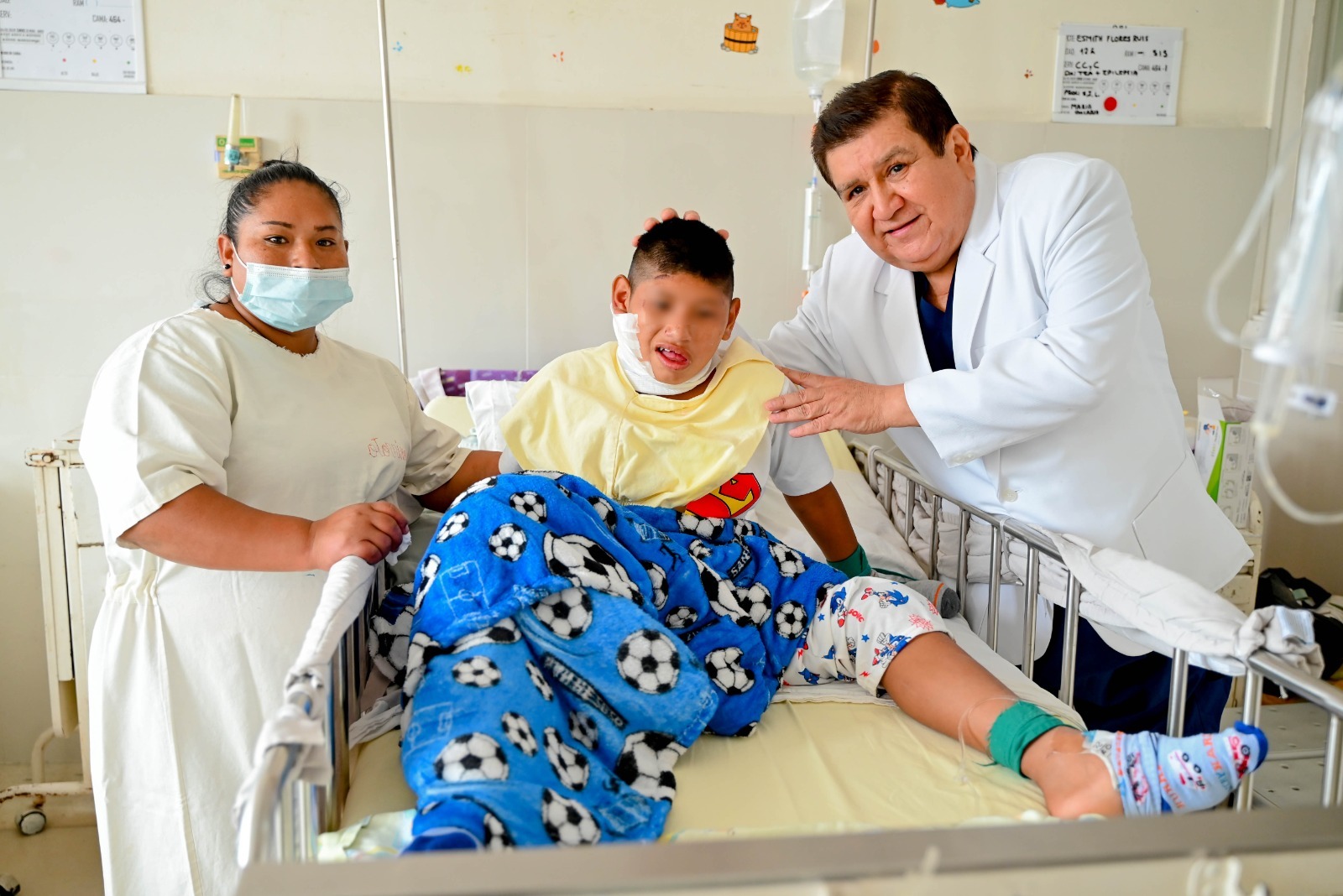 INSN Breña: médicos salvan a niño de 12 años tras retirarle una varilla de construcción de 65 centímetros que le atravesó el cuello y el cráneo