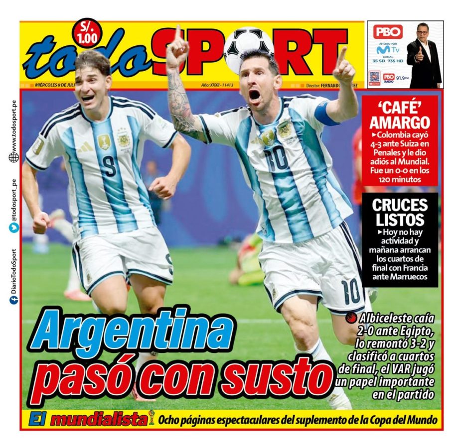 Portada Diario TodoSport (8/07/2026)