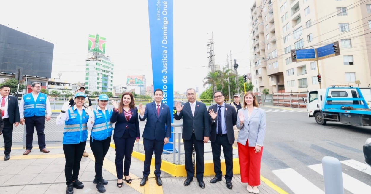 Bicentenario del MINJUSDH: Estación del Metropolitano es renombrada “Ministerio de Justicia / Domingo Orué”