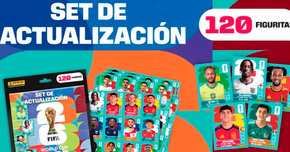 Álbum Panini lanza nueva actualización del Mundial 2026 con nuevos jugadores