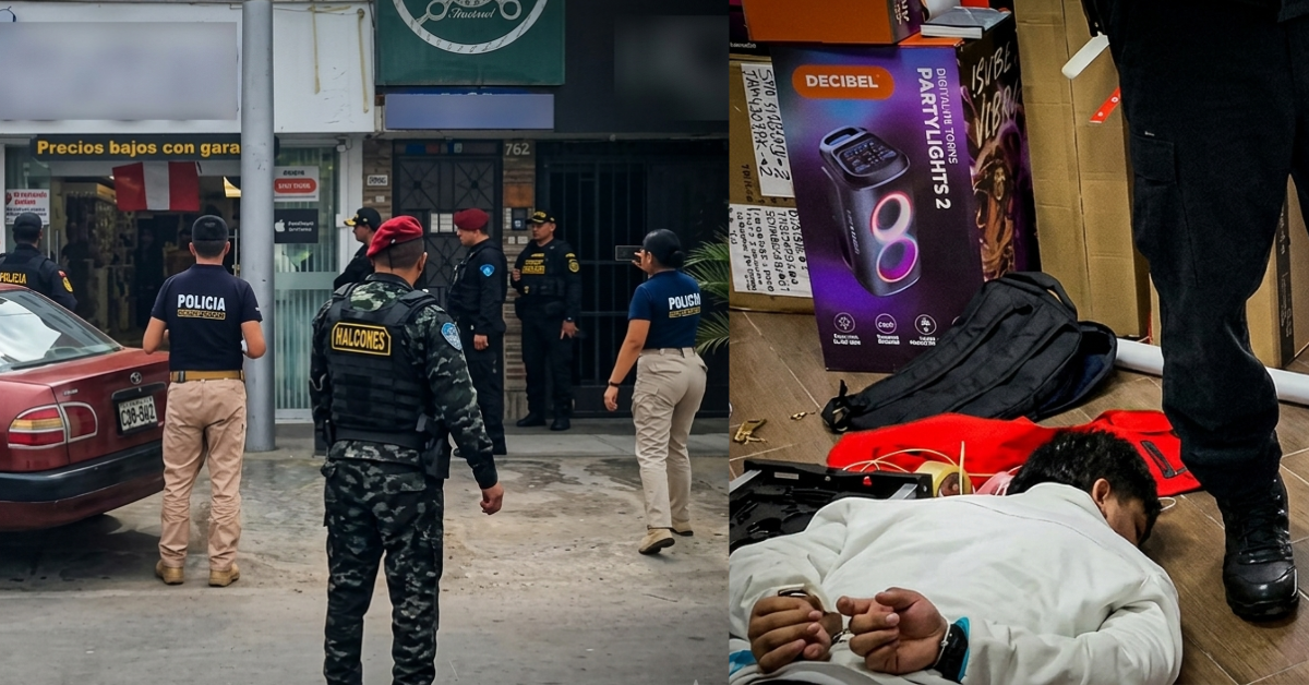 Los Olivos: Polícia desarticula banda criminal 'Los gatilleros del norte' en tienda tecnológica