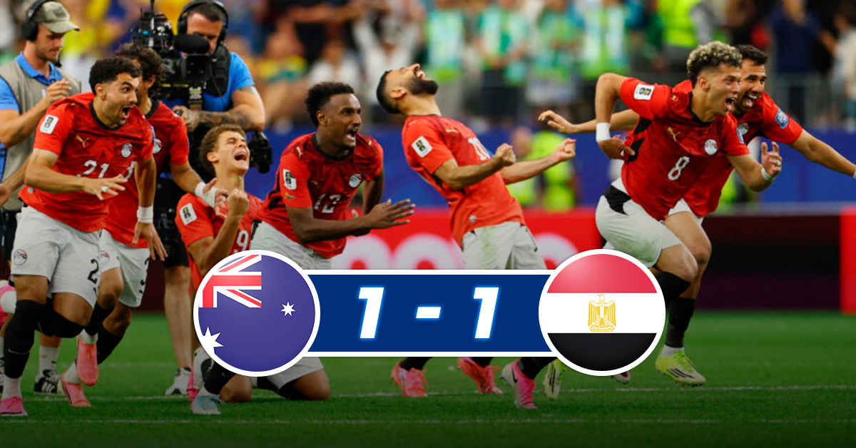 Mundial 2026: Egipto elimina a Australia en penales tras intenso empate y avanza a octavos de final